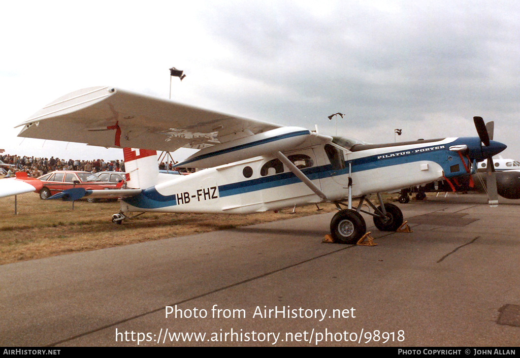 Aircraft Photo of HB-FHZ | Pilatus PC-6/B2-H4 Turbo Porter | AirHistory.net #98918