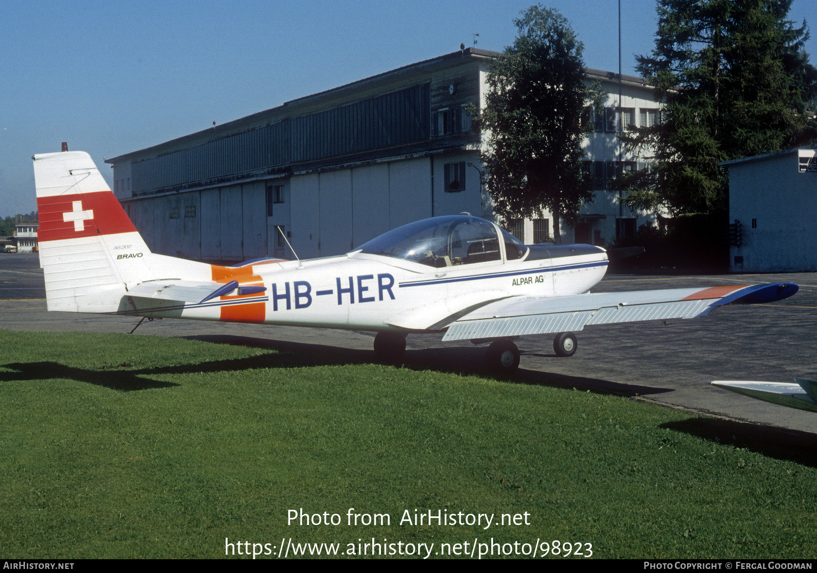 Aircraft Photo of HB-HER | FFA AS-202/15 Bravo | Alpar | AirHistory.net #98923