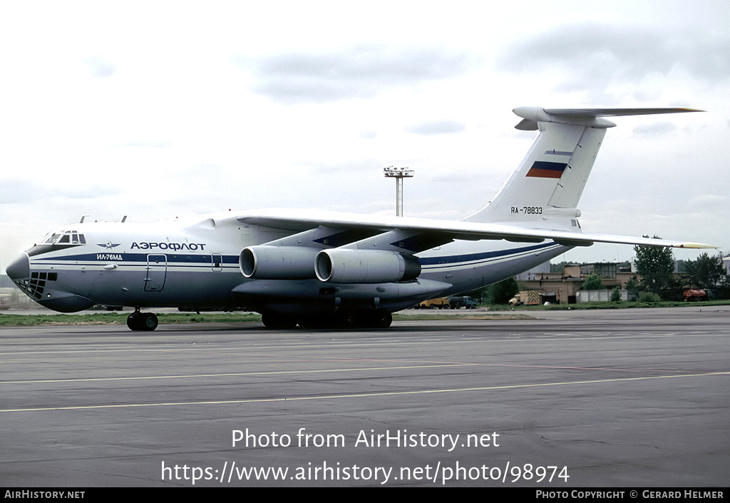 Aircraft Photo of RA-78833 | Ilyushin Il-76MD | Russia - Air Force | AirHistory.net #98974