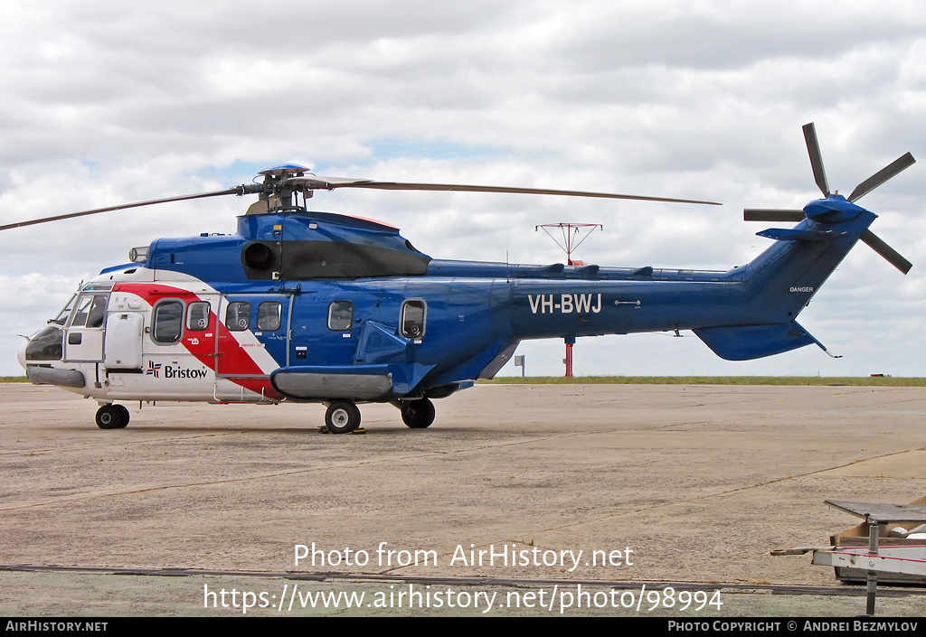 Aircraft Photo of VH-BWJ | Aerospatiale AS-332L Super Puma | Bristow Helicopters | AirHistory.net #98994