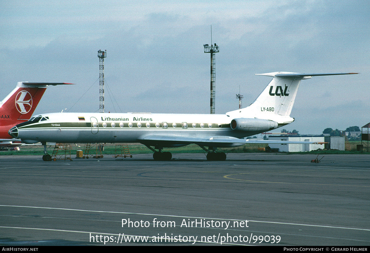 Aircraft Photo of LY-ABD | Tupolev Tu-134A | Lithuanian Airlines | AirHistory.net #99039
