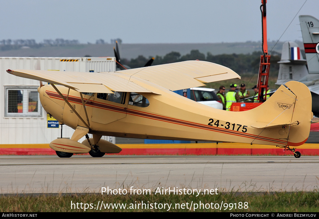 Aircraft Photo of 24-3175 | Aeronca 11AC Chief | AirHistory.net #99188