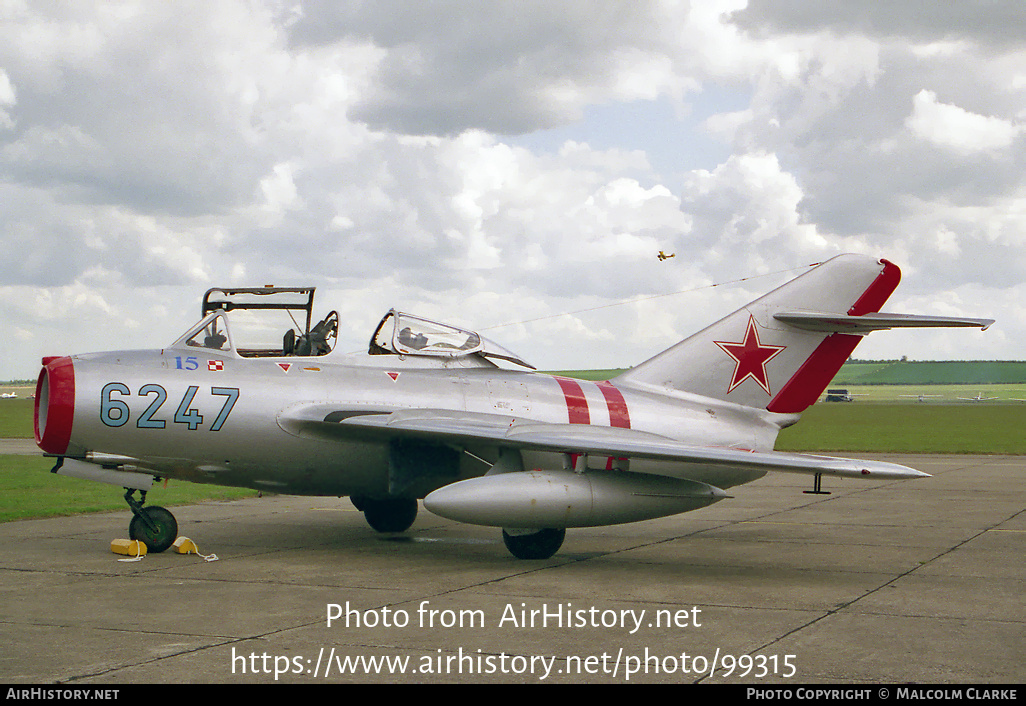 Aircraft Photo of G-OMIG / 6247 | PZL-Mielec SBLim-2A (MiG-15UTI) | Soviet Union - Air Force | AirHistory.net #99315