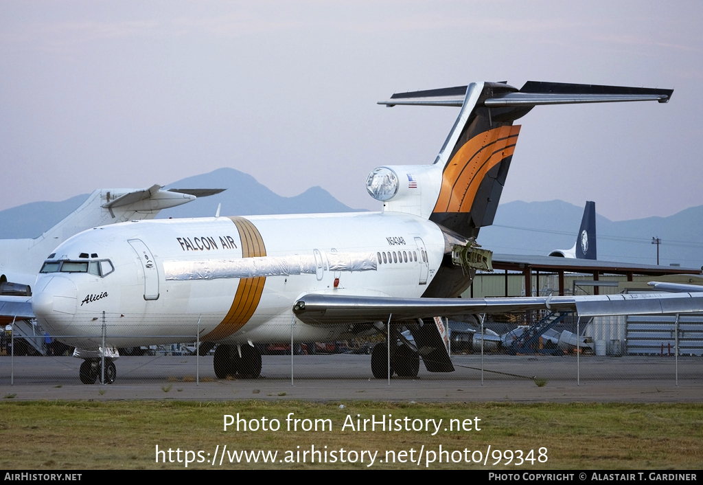 Aircraft Photo of N54348 | Boeing 727-231/Adv(F/RE) Super 27 | Falcon Air Express | AirHistory.net #99348