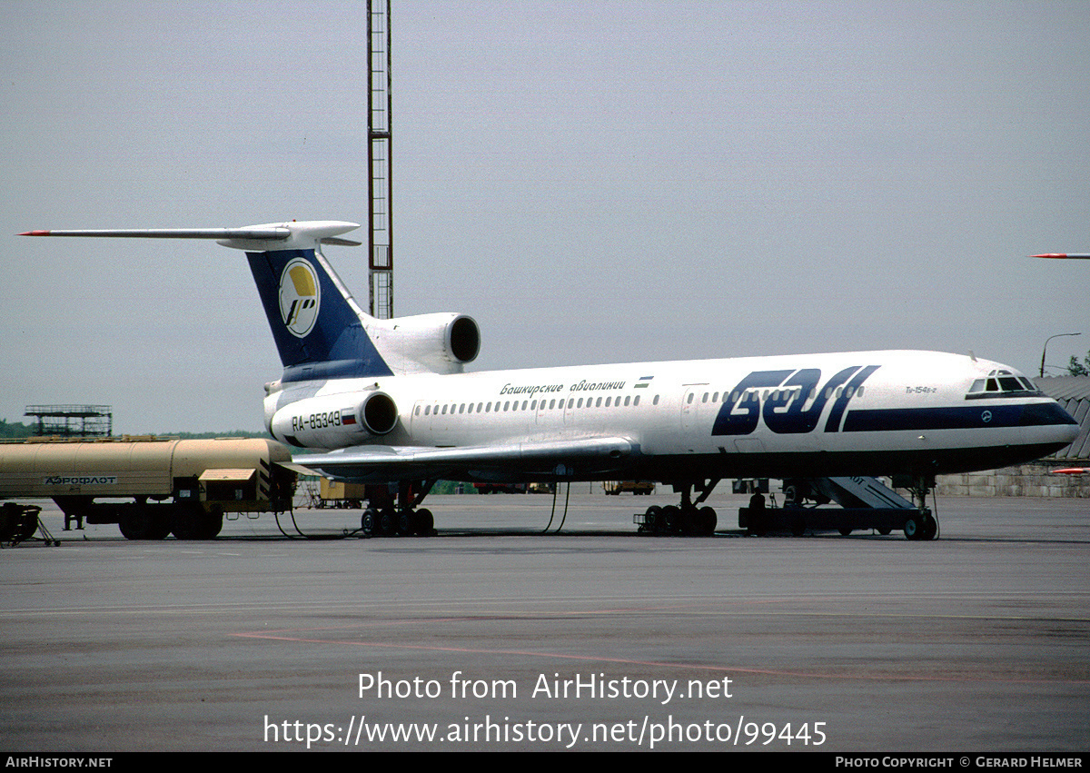 Aircraft Photo of RA-85349 | Tupolev Tu-154B-2 | BAL Bashkirian Airlines | AirHistory.net #99445