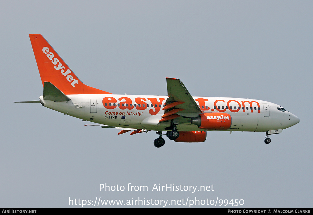 Aircraft Photo of G-EZKB | Boeing 737-73V | EasyJet | AirHistory.net #99450