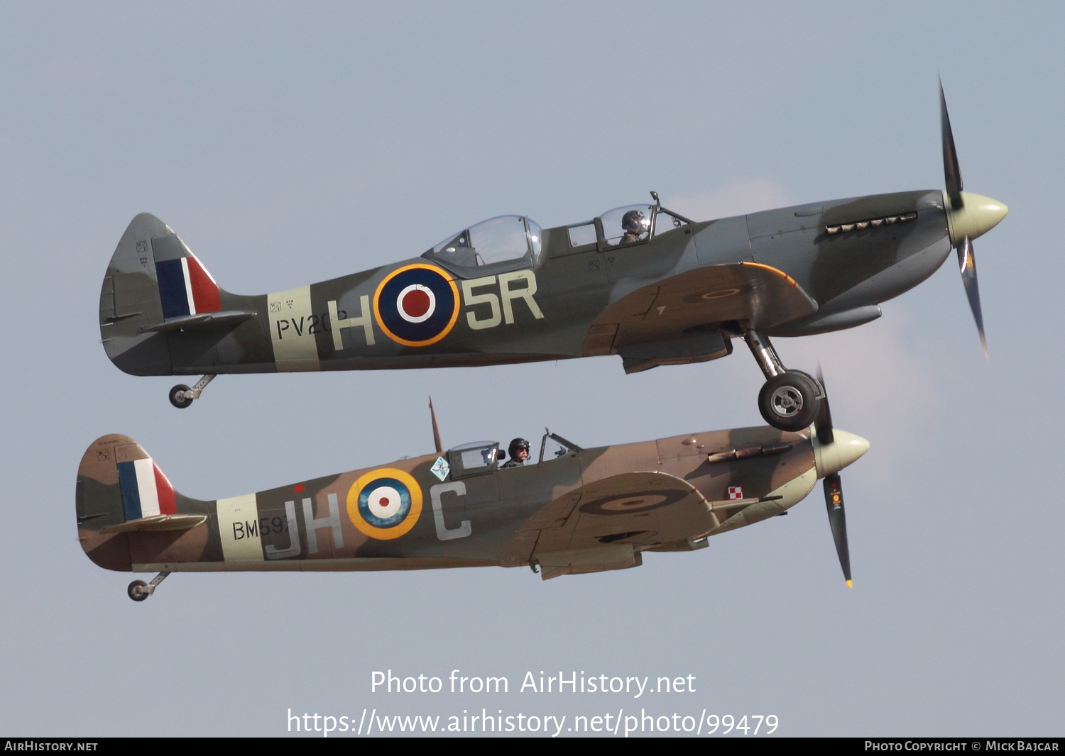 Aircraft Photo of G-CCCA / PV202 | Supermarine 509 Spitfire T9C | UK - Air Force | AirHistory.net #99479