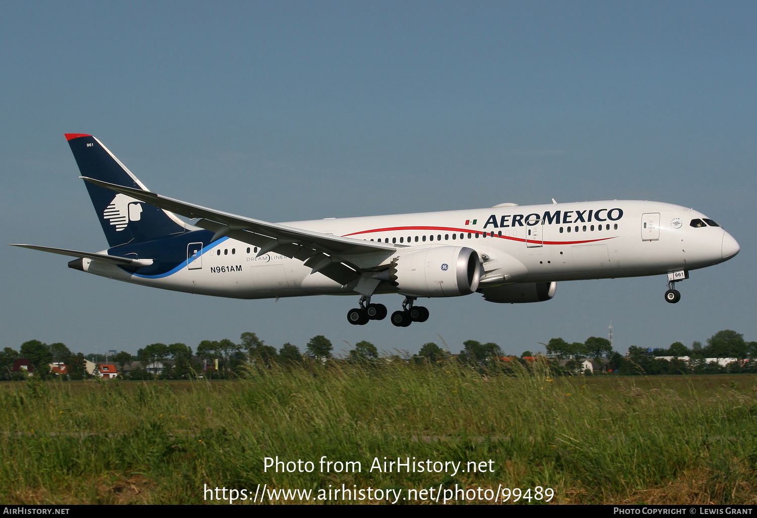 Aircraft Photo of N961AM | Boeing 787-8 Dreamliner | AeroMéxico | AirHistory.net #99489