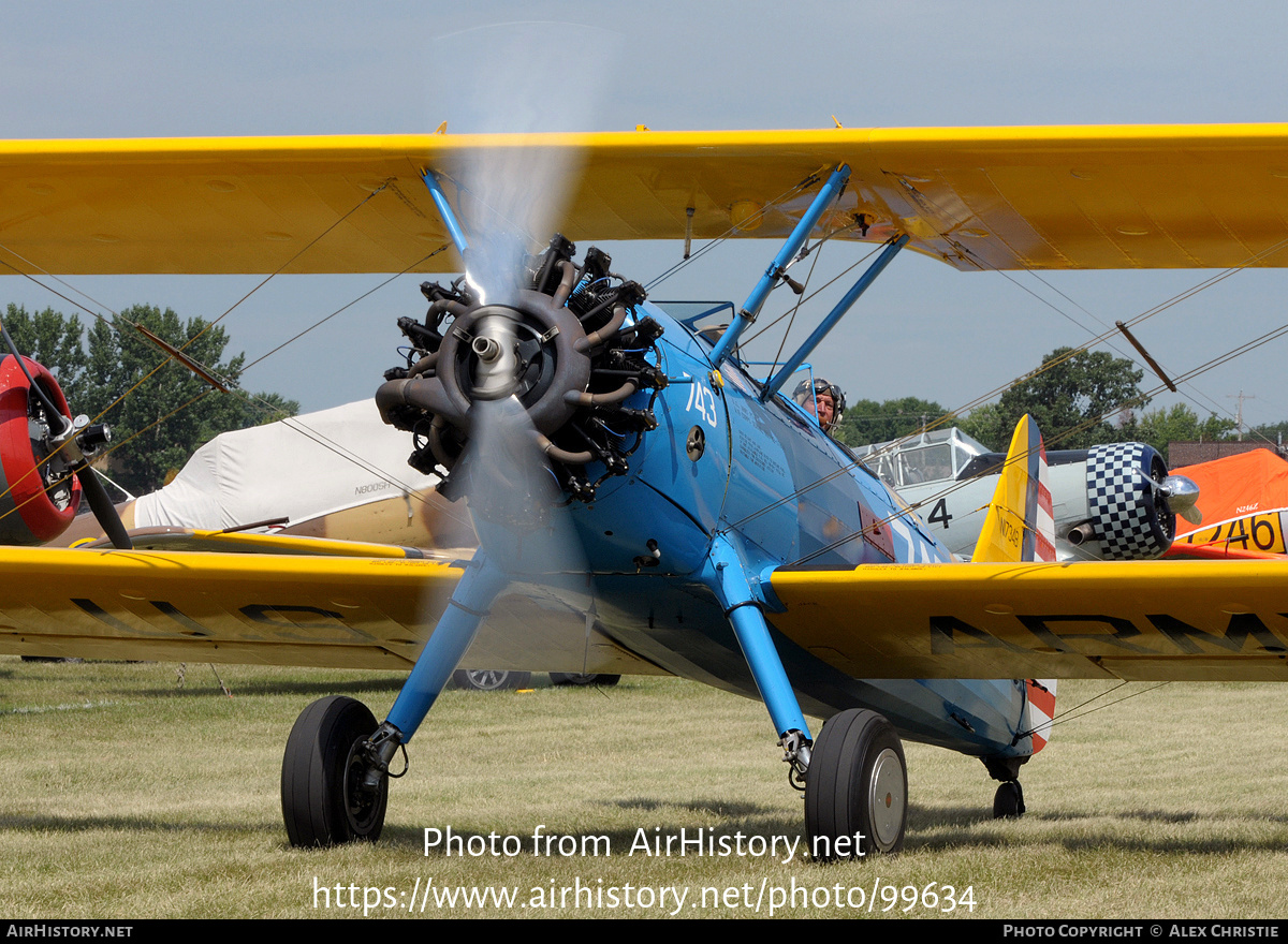 Aircraft Photo of N1734B | Boeing Kaydet (B75) | USA - Army | AirHistory.net #99634