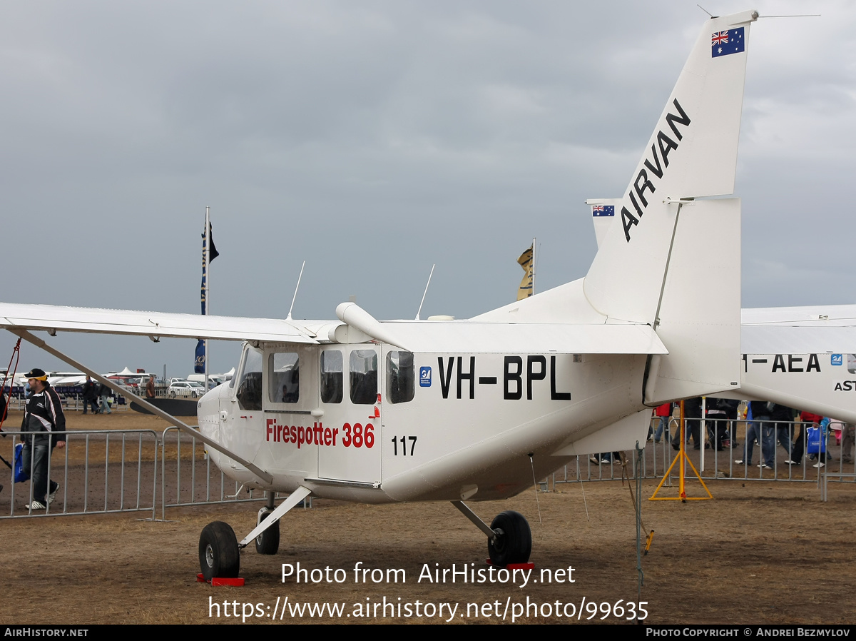 Aircraft Photo of VH-BPL | Gippsland GA8 Airvan | Airvan | AirHistory.net #99635