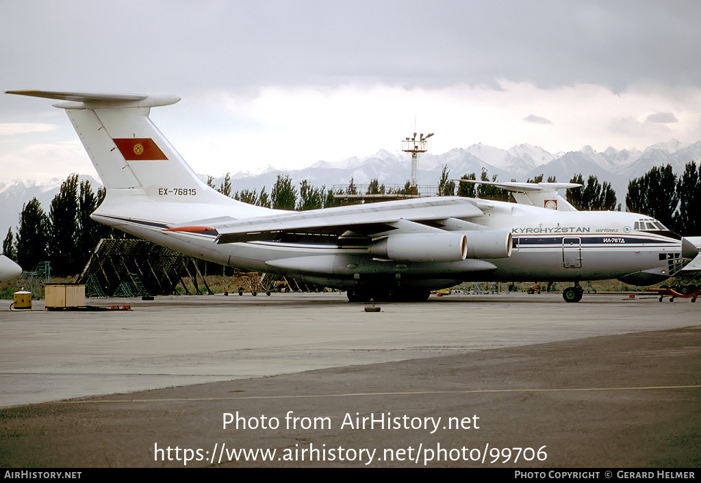 Aircraft Photo of EX-76815 | Ilyushin Il-76TD | Kyrghyzstan Airlines | AirHistory.net #99706