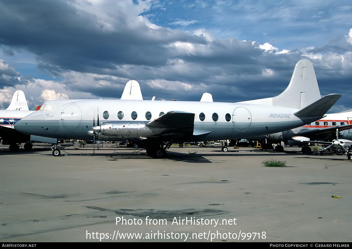 Aircraft Photo of N240RC | Vickers 744 Viscount | Go Transportation | AirHistory.net #99718