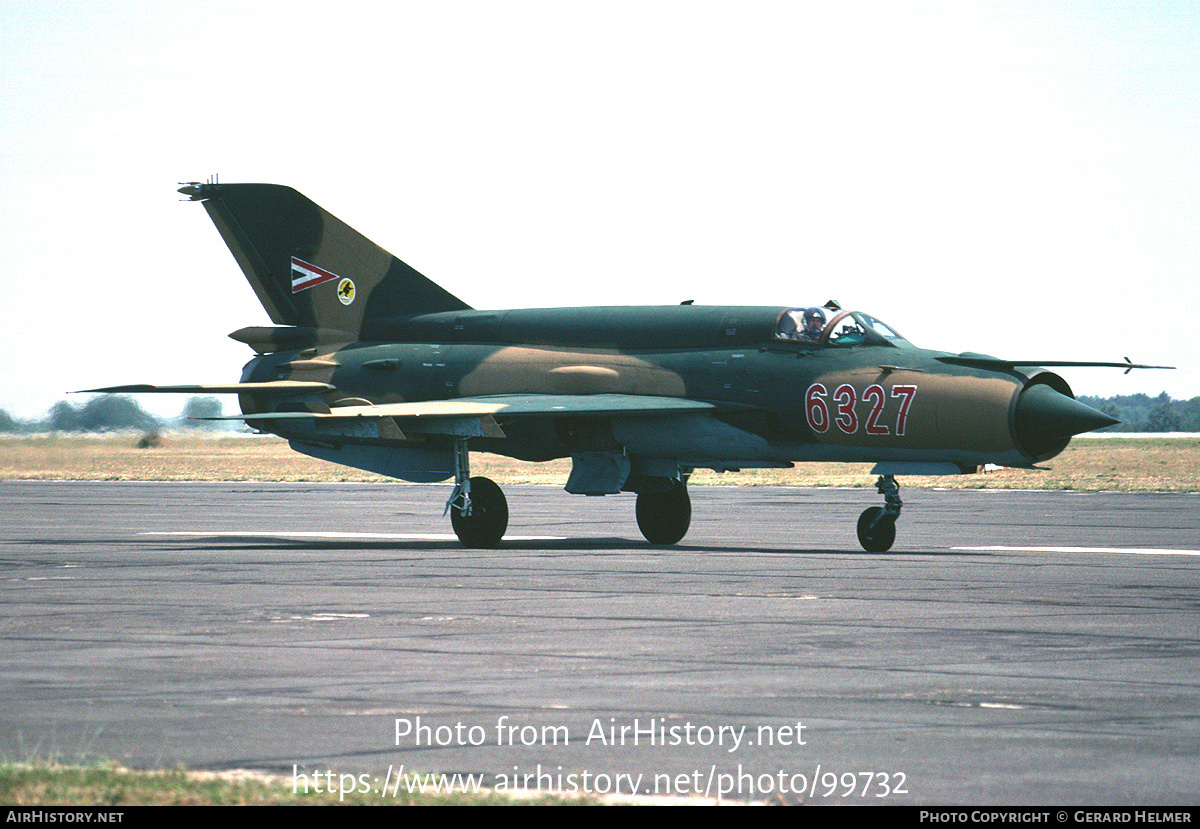 Aircraft Photo of 6327 | Mikoyan-Gurevich MiG-21bis | Hungary - Air Force | AirHistory.net #99732