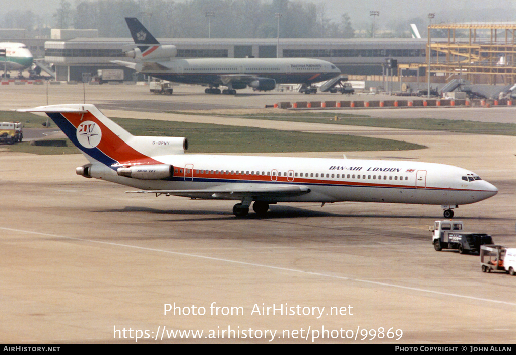 Aircraft Photo of G-BPNY | Boeing 727-230/Adv | Dan-Air London | AirHistory.net #99869