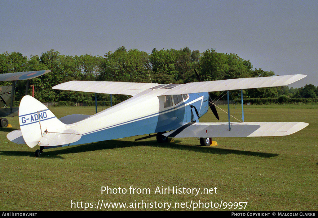 Aircraft Photo of G-ADND | De Havilland D.H. 87B Hornet Moth | AirHistory.net #99957