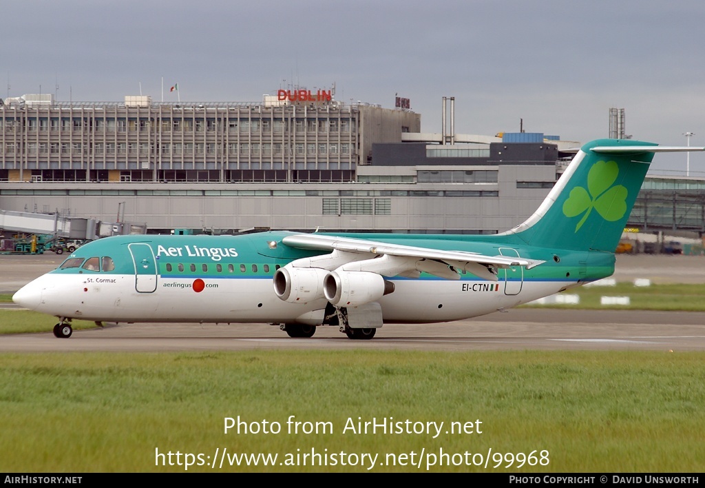 Aircraft Photo of EI-CTN | British Aerospace BAe-146-300 | Aer Lingus | AirHistory.net #99968