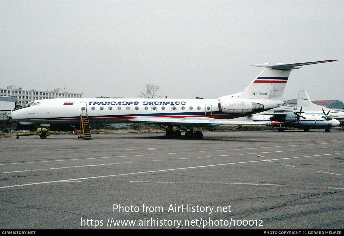 Aircraft Photo of RA-65830 | Tupolev Tu-134A-3 | Transaero Express | AirHistory.net #100012