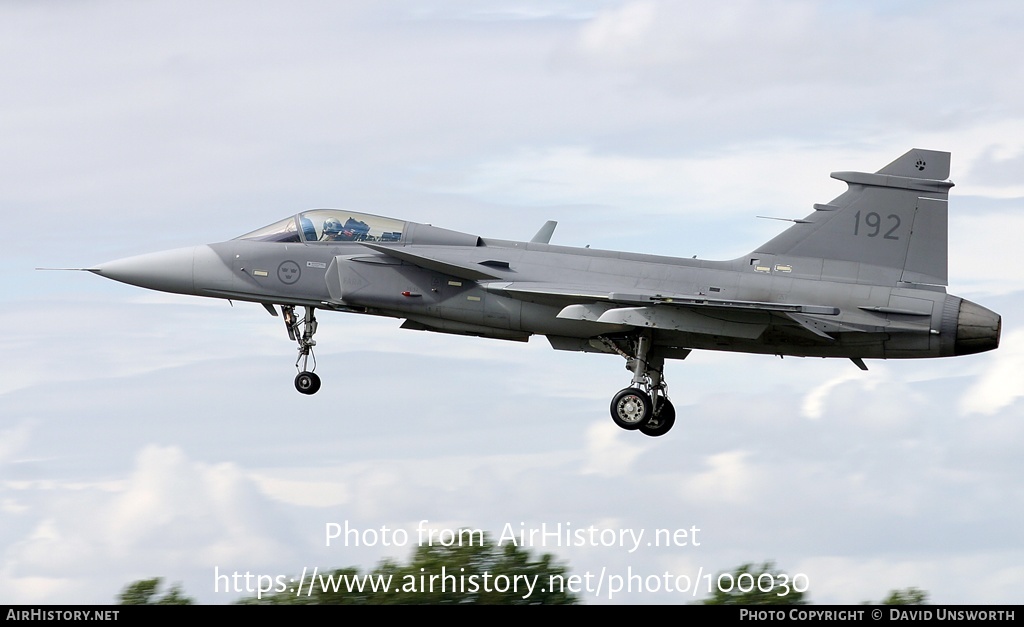 Aircraft Photo of 39192 | Saab JAS 39A Gripen | Sweden - Air Force | AirHistory.net #100030