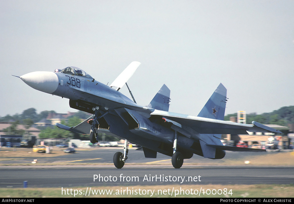 Aircraft Photo of 388 black | Sukhoi Su-27S | Soviet Union - Air Force | AirHistory.net #100084