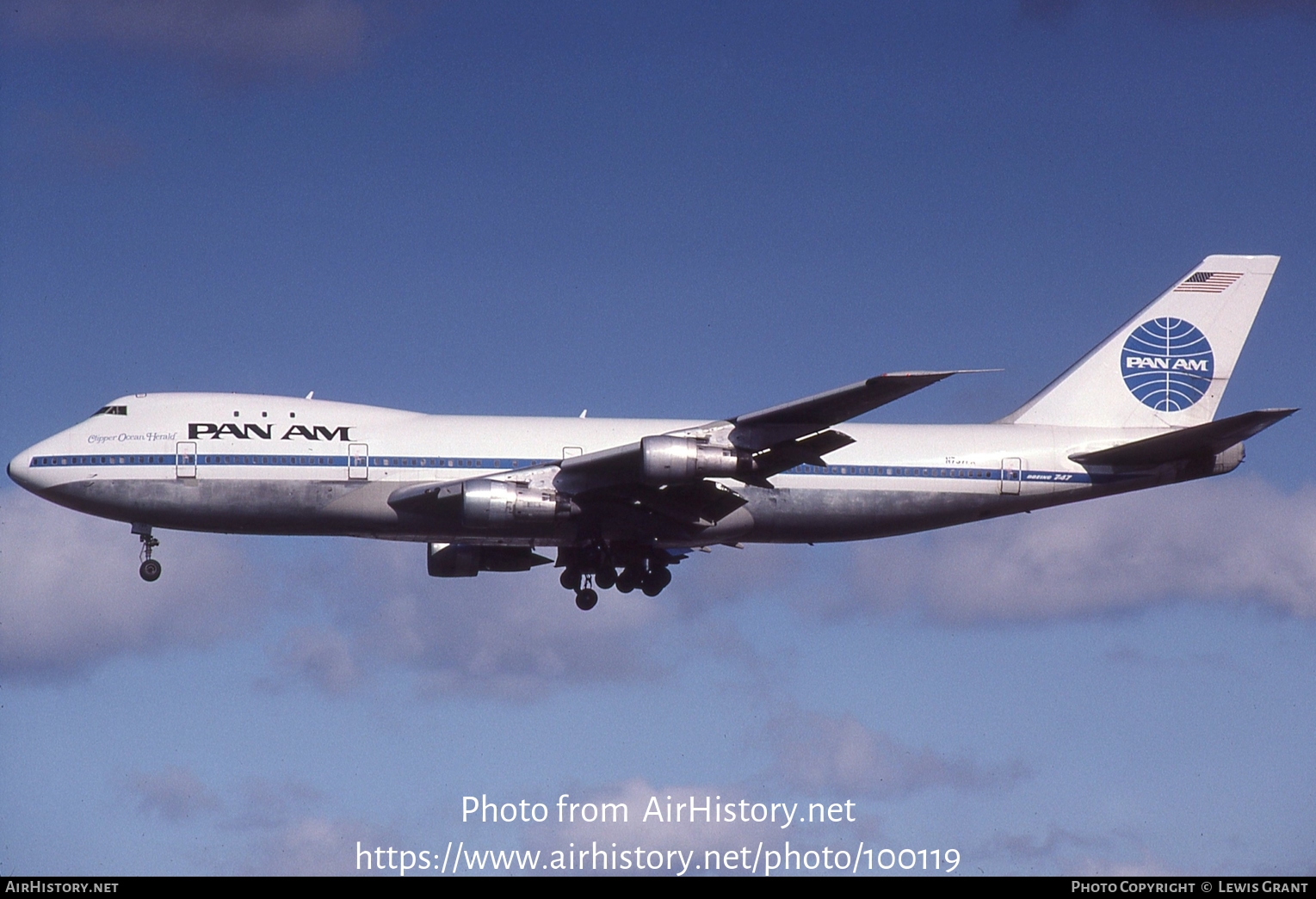 Aircraft Photo of N737PA | Boeing 747-121 | Pan American World Airways - Pan Am | AirHistory.net #100119