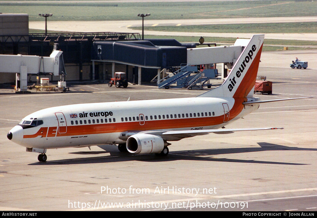 Aircraft Photo of G-BMTG | Boeing 737-3S3 | Air Europe | AirHistory.net #100191