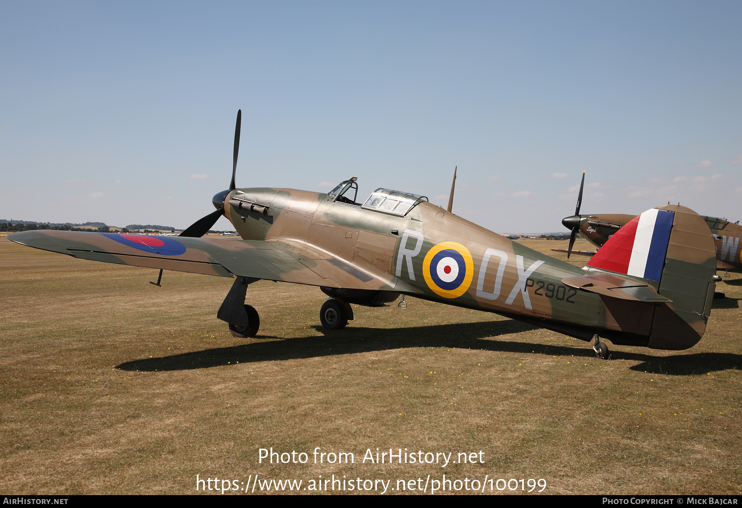 Aircraft Photo of G-ROBT / P2902 | Hawker Hurricane Mk1 | UK - Air Force | AirHistory.net #100199