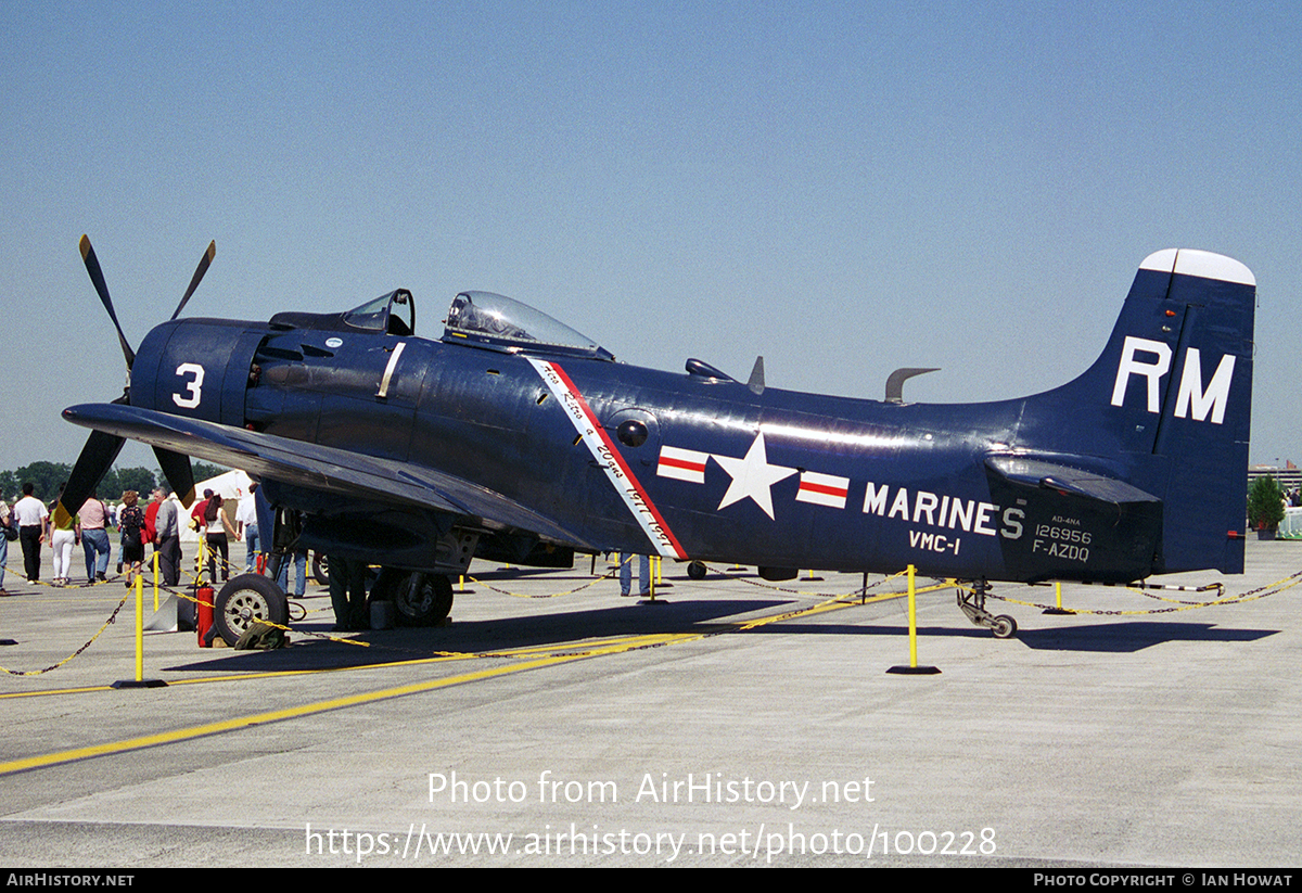 Aircraft Photo of F-AZDQ / 126956 | Douglas A-1D Skyraider (AD-4NA) | USA - Marines | AirHistory.net #100228