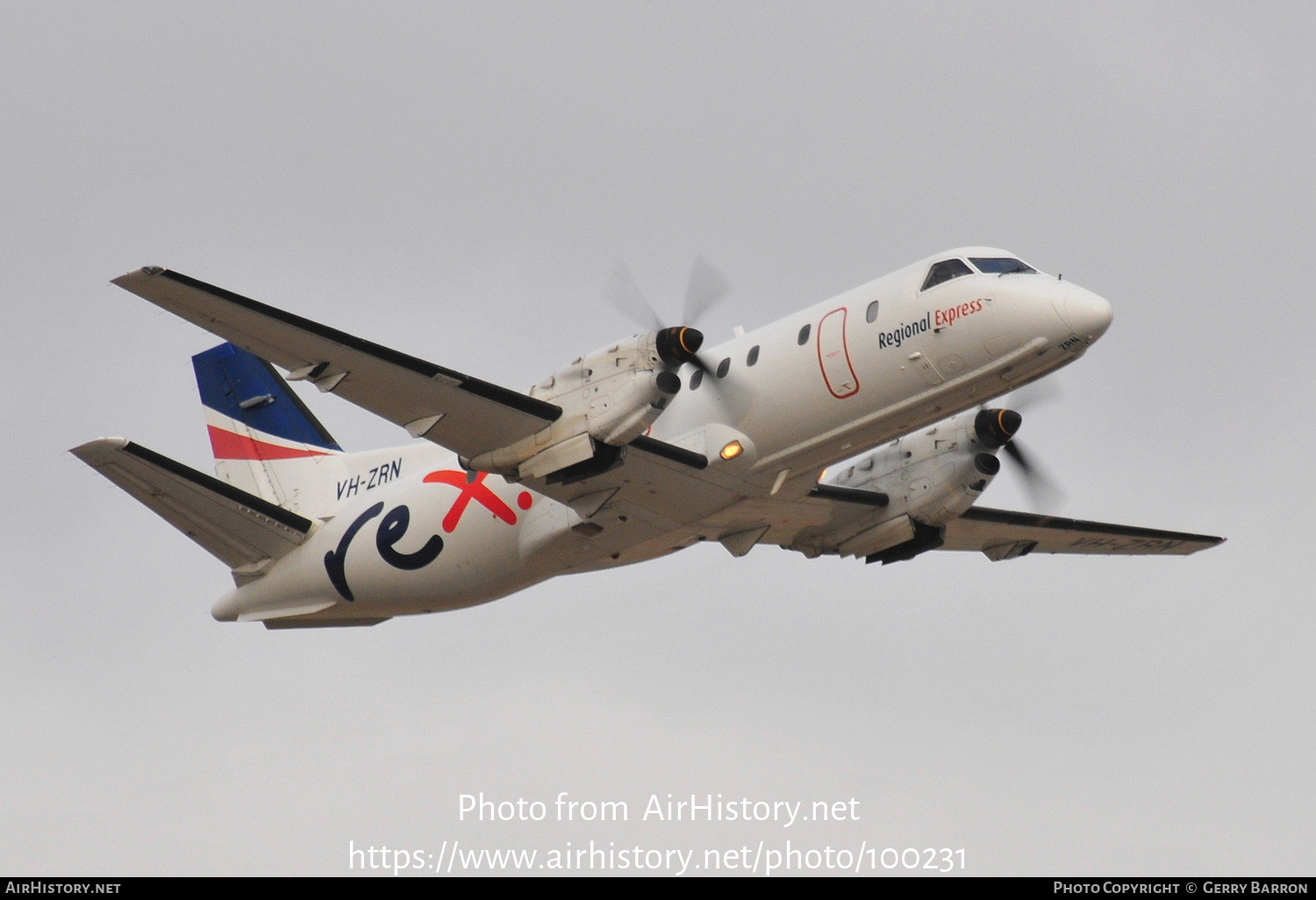 Aircraft Photo of VH-ZRN | Saab 340B/Plus | REX - Regional Express | AirHistory.net #100231