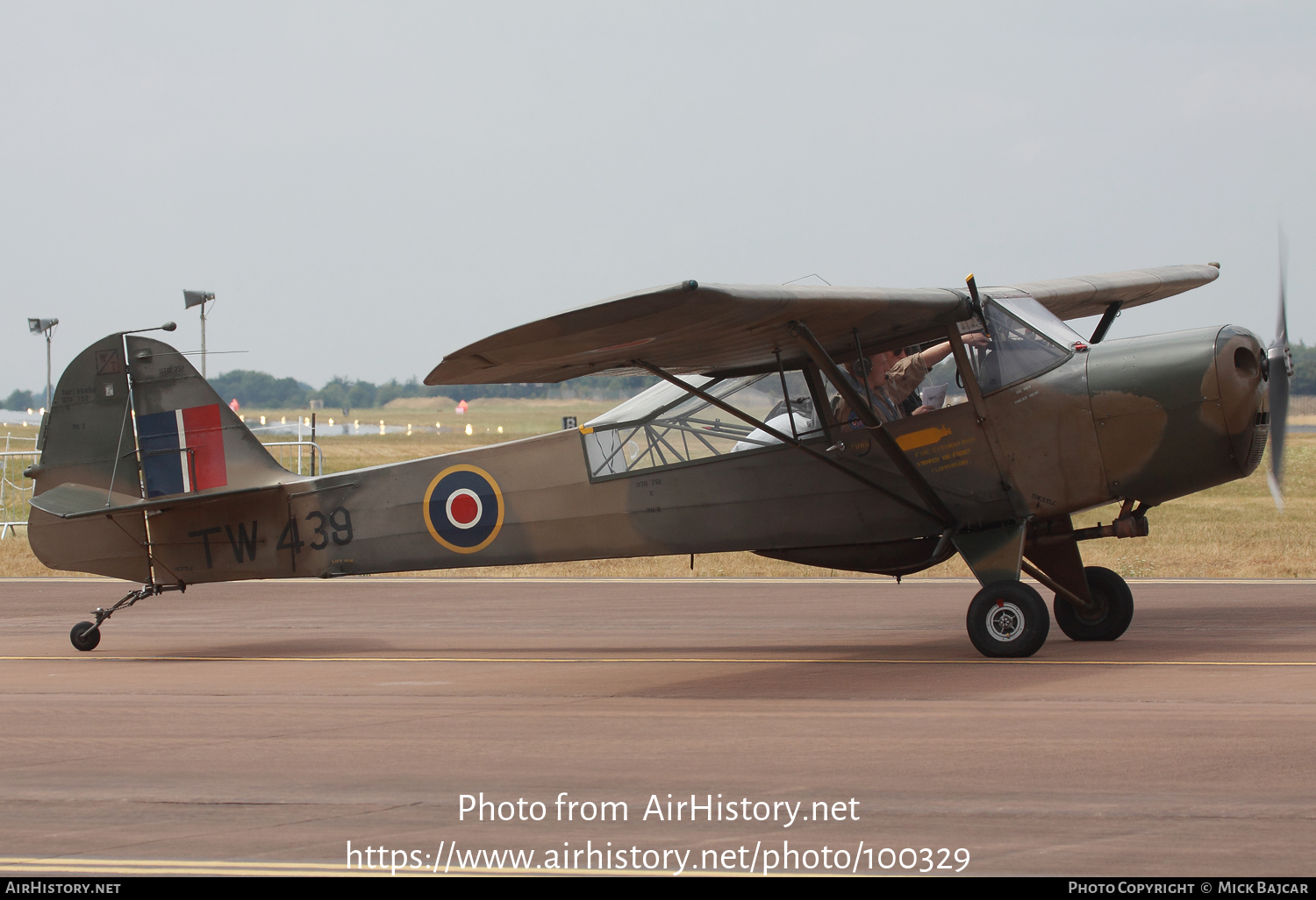 Aircraft Photo of G-ANRP / TW439 | Taylorcraft J Auster Mk5 | UK - Air Force | AirHistory.net #100329