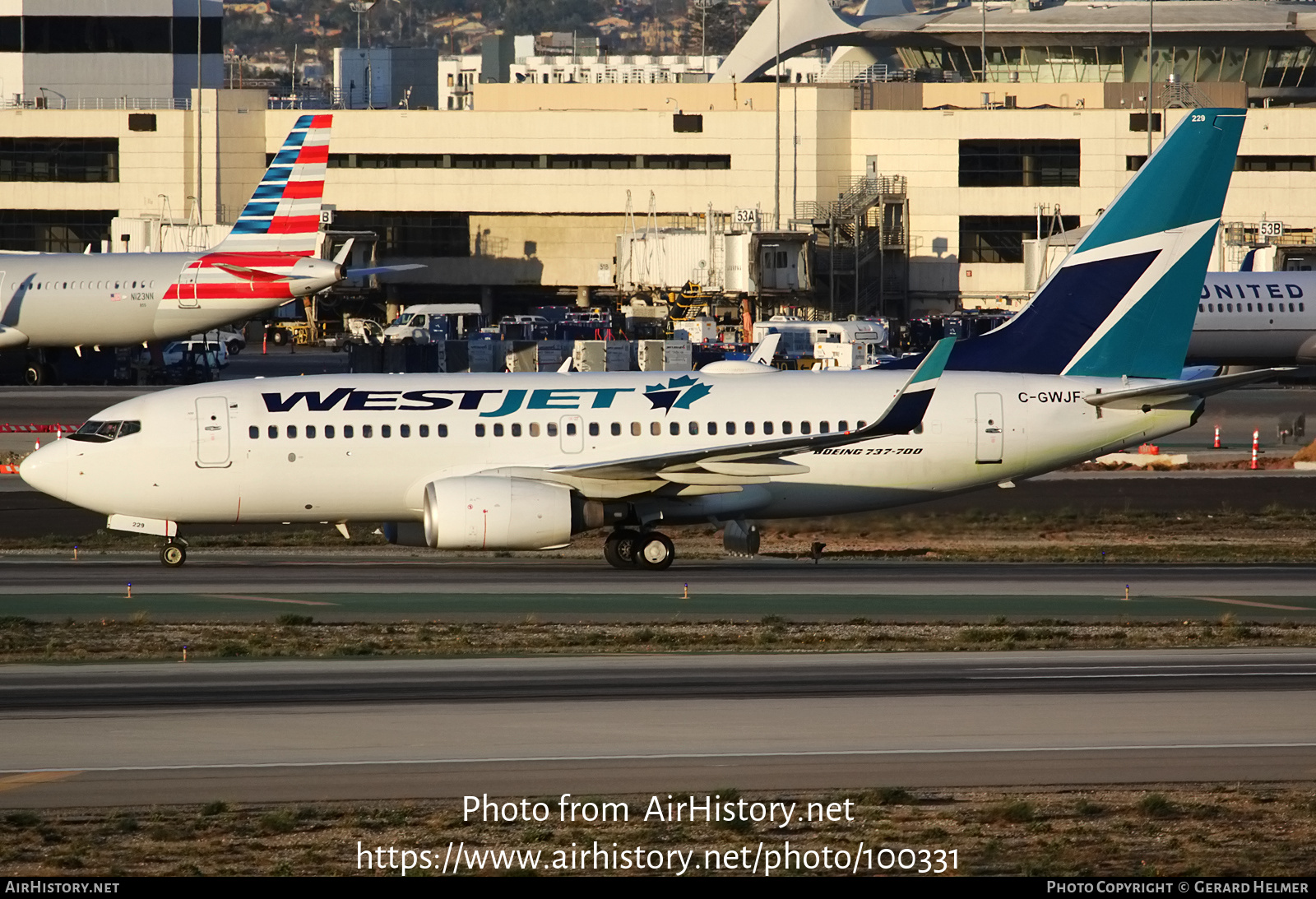 Aircraft Photo of C-GWJF | Boeing 737-7CT | WestJet | AirHistory.net #100331