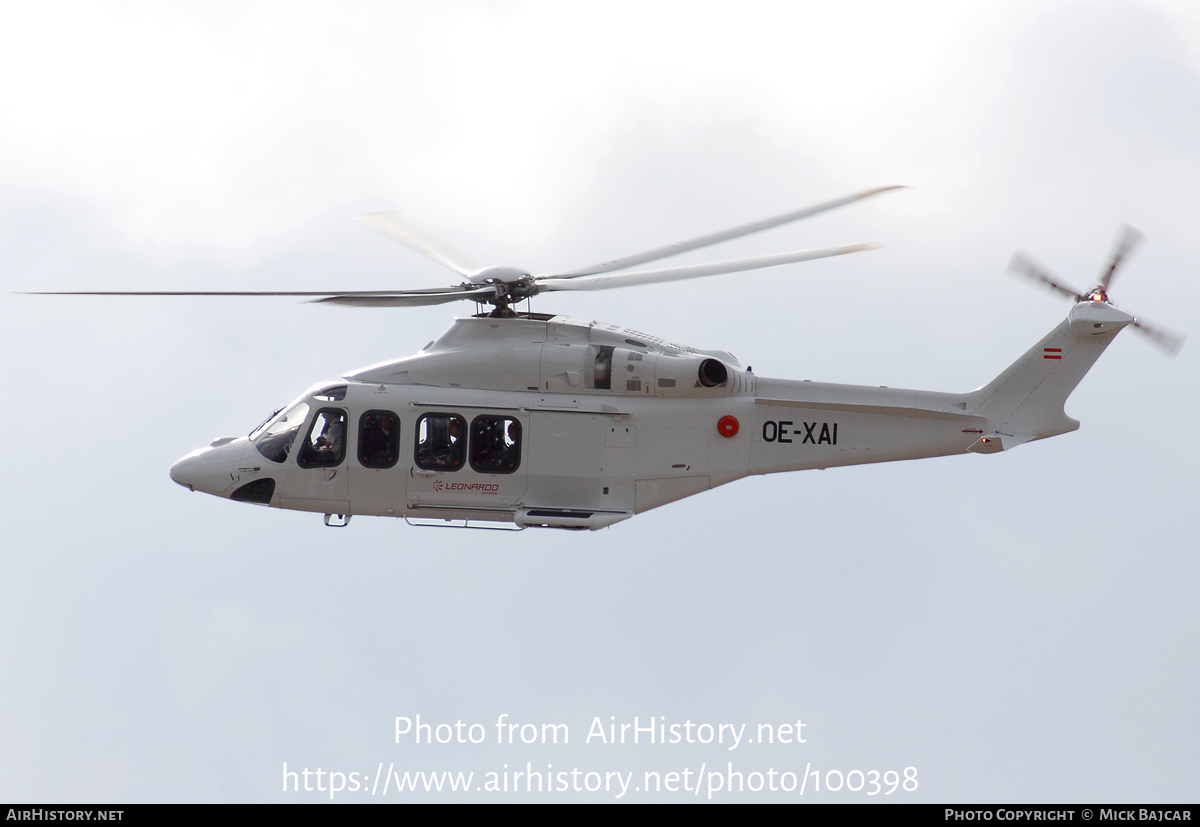 Aircraft Photo of OE-XAI | AgustaWestland AW-139 | Leonardo Helicopters | AirHistory.net #100398