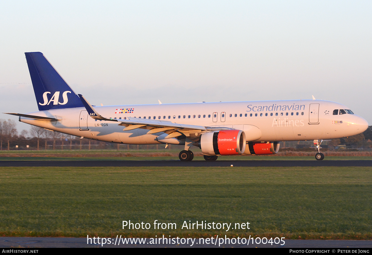 Aircraft Photo of LN-RGN | Airbus A320-251N | Scandinavian Airlines - SAS | AirHistory.net #100405