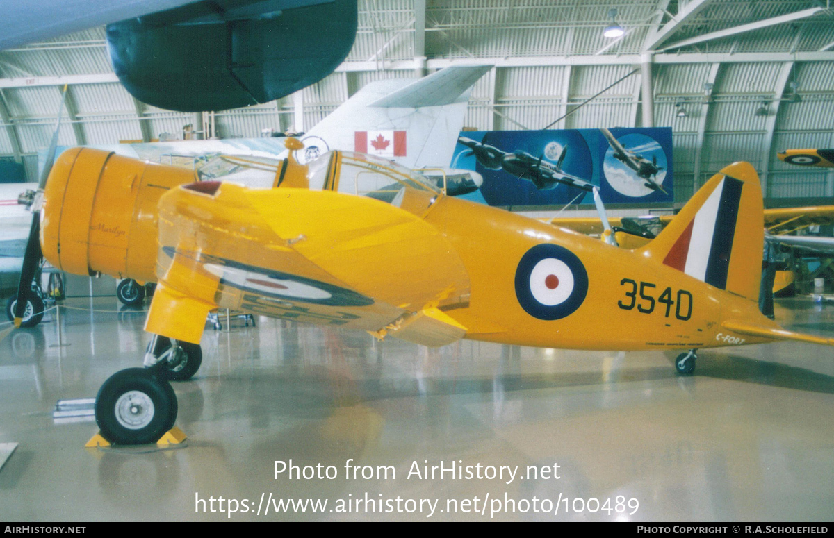 Aircraft Photo of C-FORT / 3540 | Fleet 60K Fort Mk2 | Canada - Air Force | AirHistory.net #100489