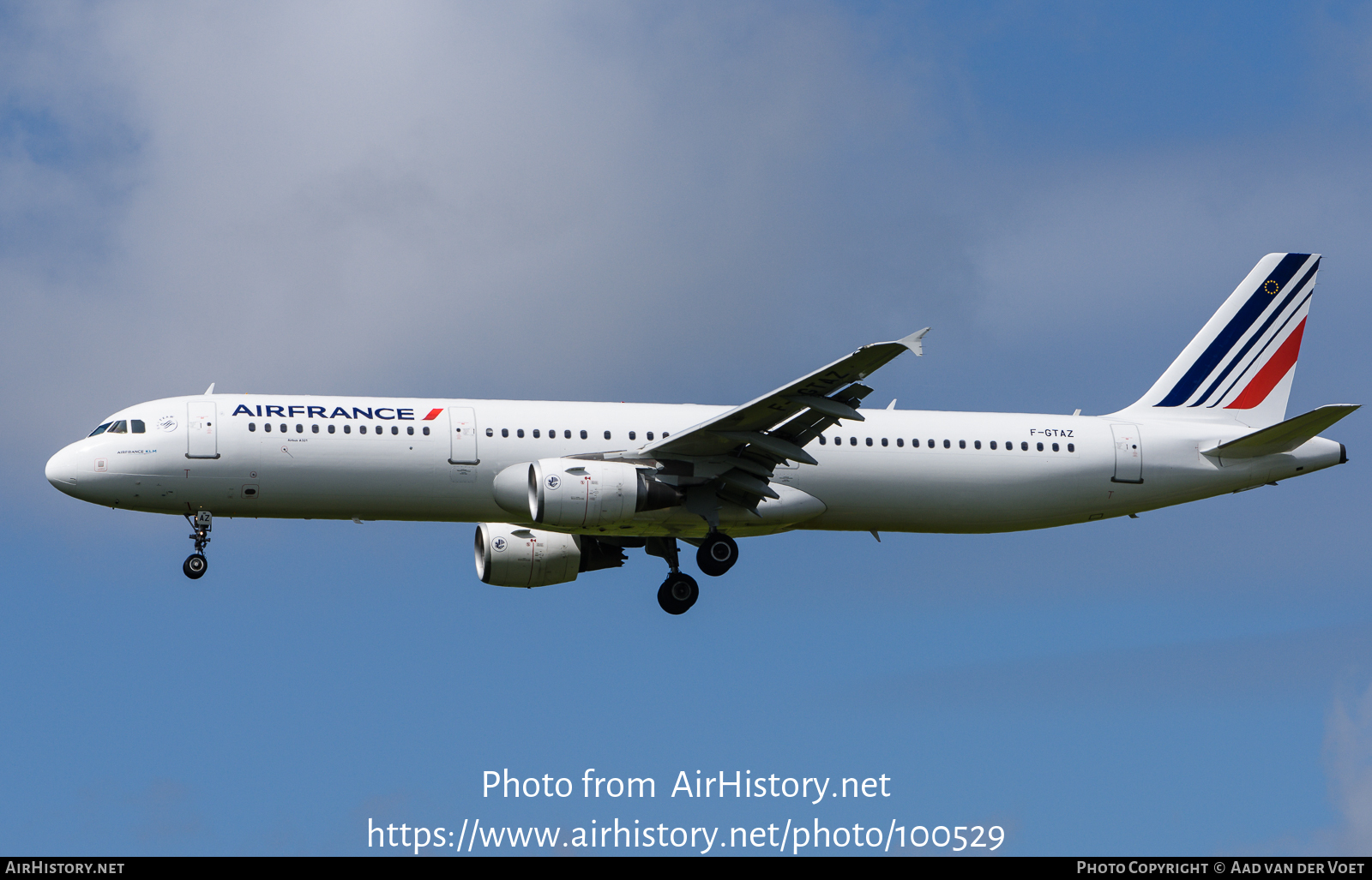 Aircraft Photo of F-GTAZ | Airbus A321-212 | Air France | AirHistory.net #100529