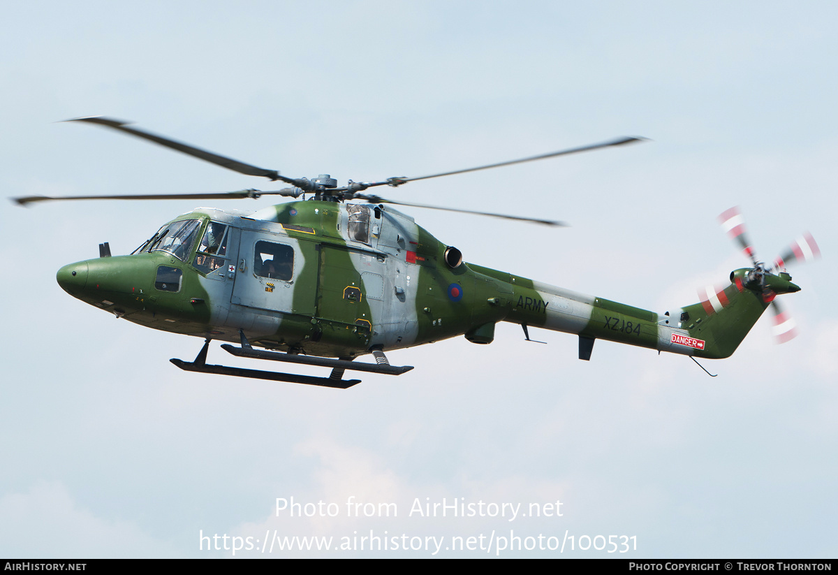 Aircraft Photo of XZ184 | Westland WG-13 Lynx AH7 | UK - Army | AirHistory.net #100531