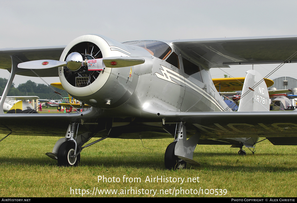 Aircraft Photo of N18781 / NC18781 | Beech F17D | AirHistory.net #100539