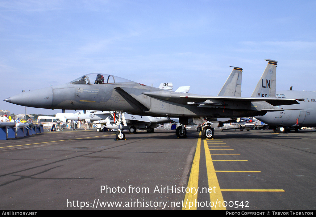 Aircraft Photo of 86-0160 / AF86-160 | McDonnell Douglas F-15C Eagle | USA - Air Force | AirHistory.net #100542