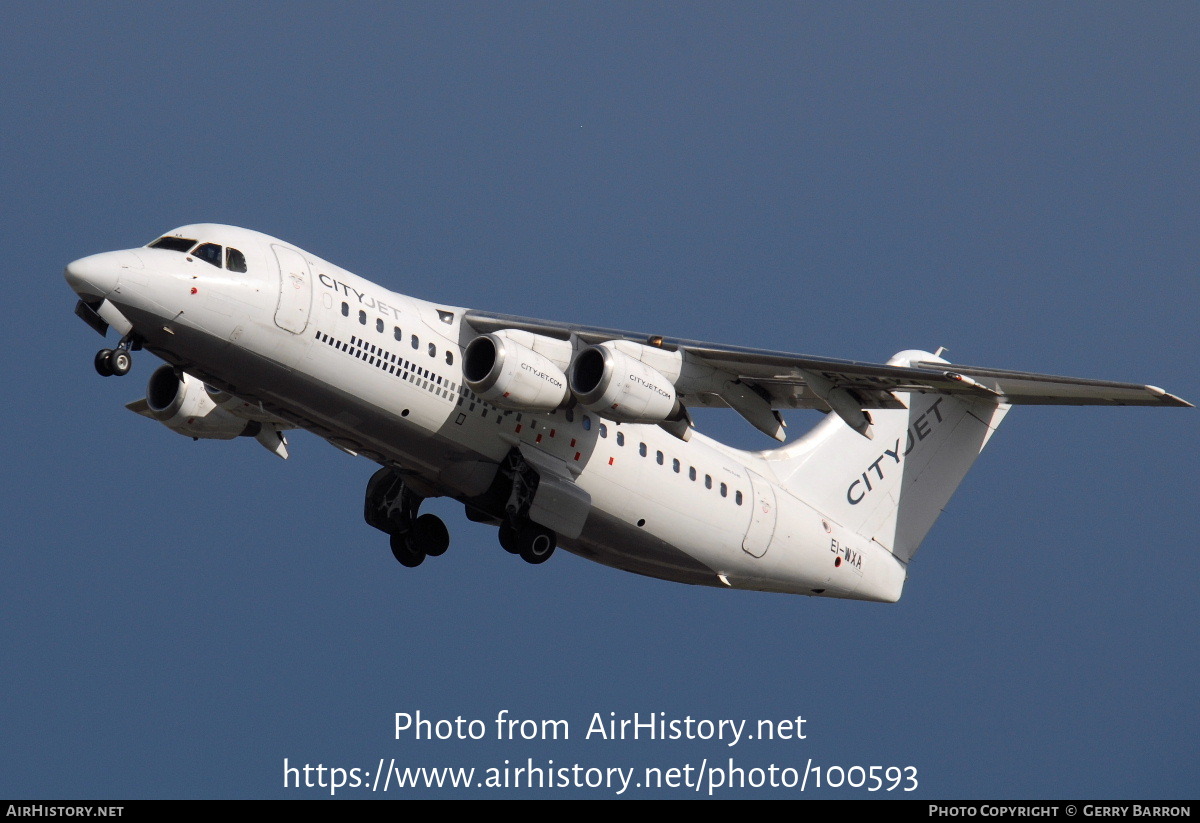 Aircraft Photo of EI-WXA | BAE Systems Avro 146-RJ85 | CityJet | AirHistory.net #100593