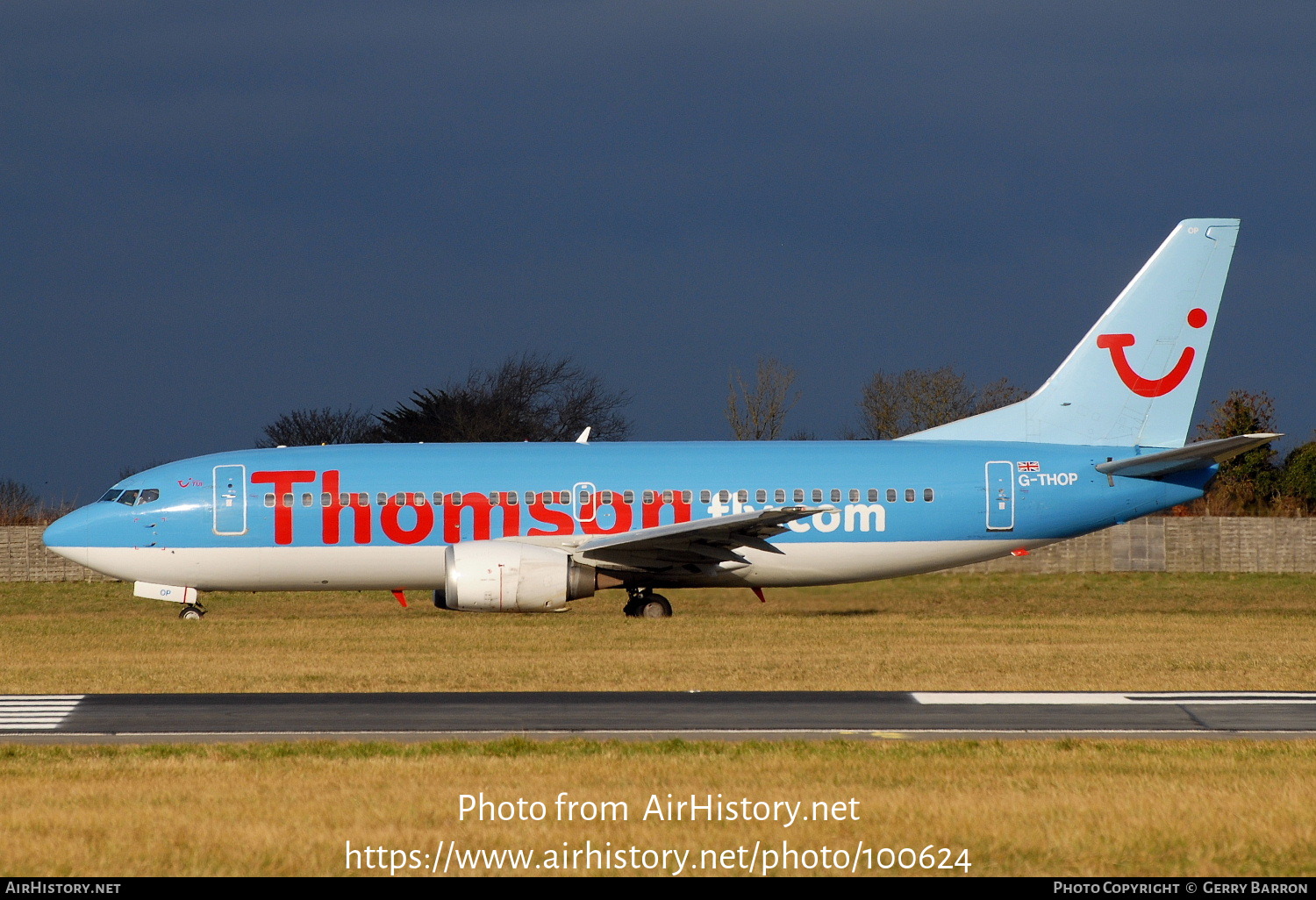 Aircraft Photo of G-THOP | Boeing 737-3U3 | Thomson Airways | AirHistory.net #100624