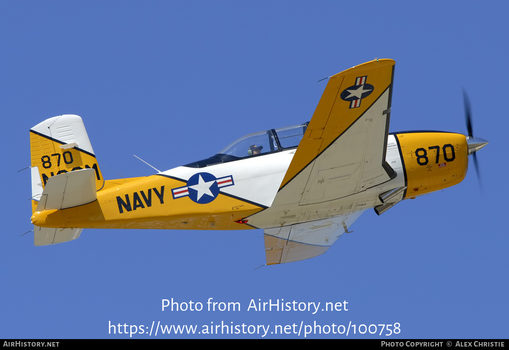 Aircraft Photo of N20M | Beech T-34B Mentor | USA - Navy | AirHistory.net #100758