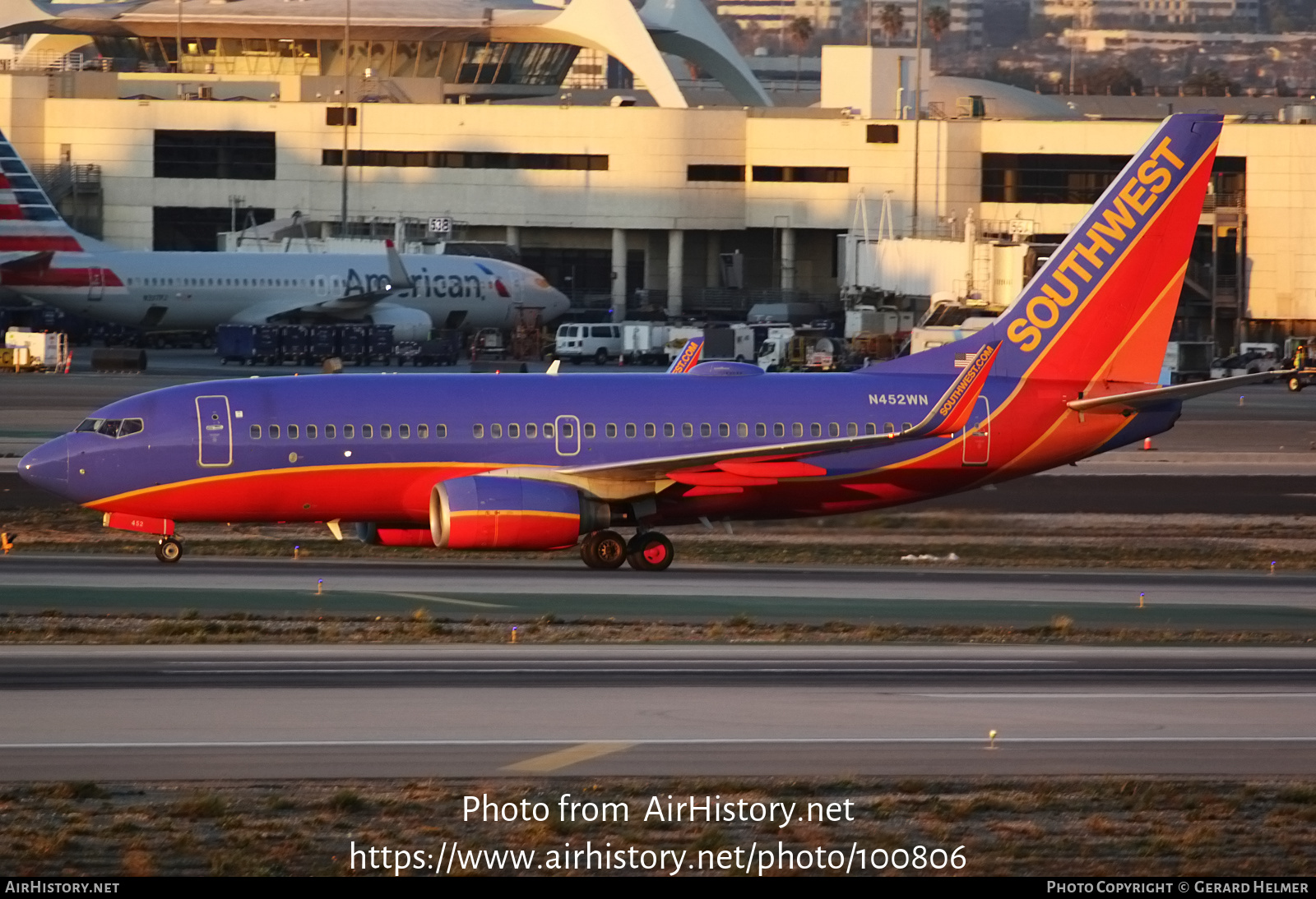 Aircraft Photo of N452WN | Boeing 737-7H4 | Southwest Airlines | AirHistory.net #100806