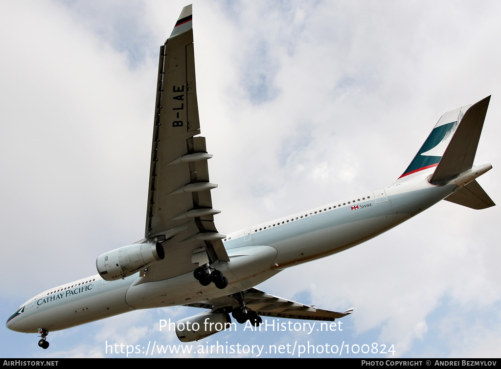 Aircraft Photo of B-LAE | Airbus A330-343 | Cathay Pacific Airways | AirHistory.net #100824