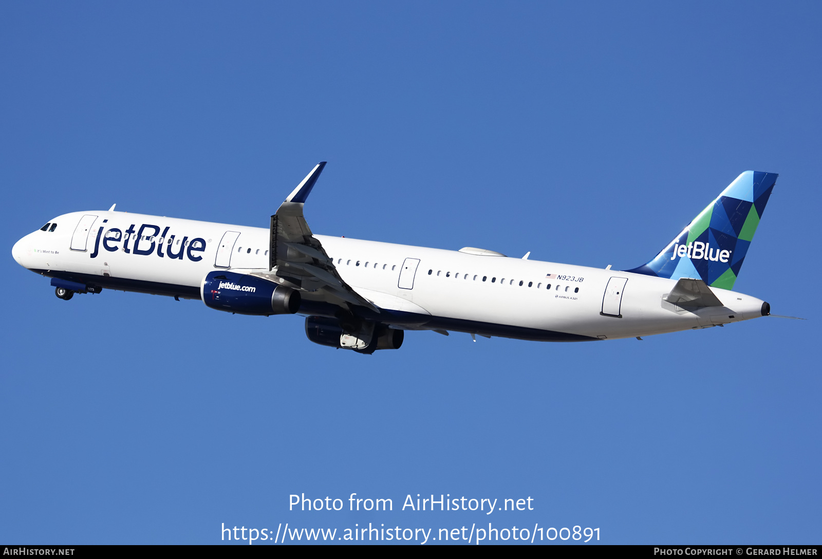 Aircraft Photo of N923JB | Airbus A321-231 | JetBlue Airways | AirHistory.net #100891