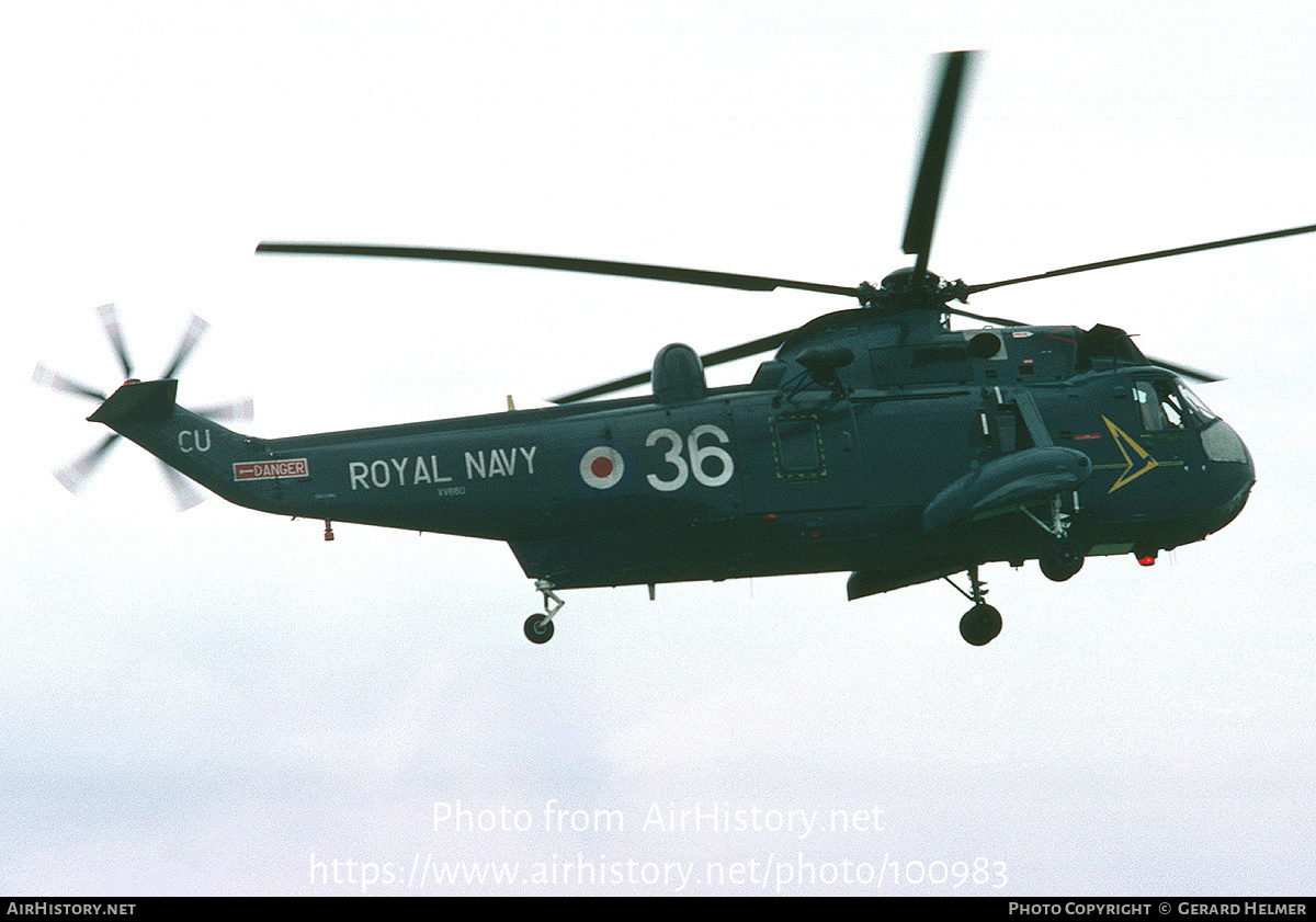 Aircraft Photo of XV660 | Westland WS-61 Sea King HAS2A | UK - Navy | AirHistory.net #100983