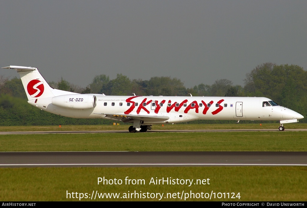 Aircraft Photo of SE-DZD | Embraer ERJ-145EP (EMB-145EP) | Skyways | AirHistory.net #101124