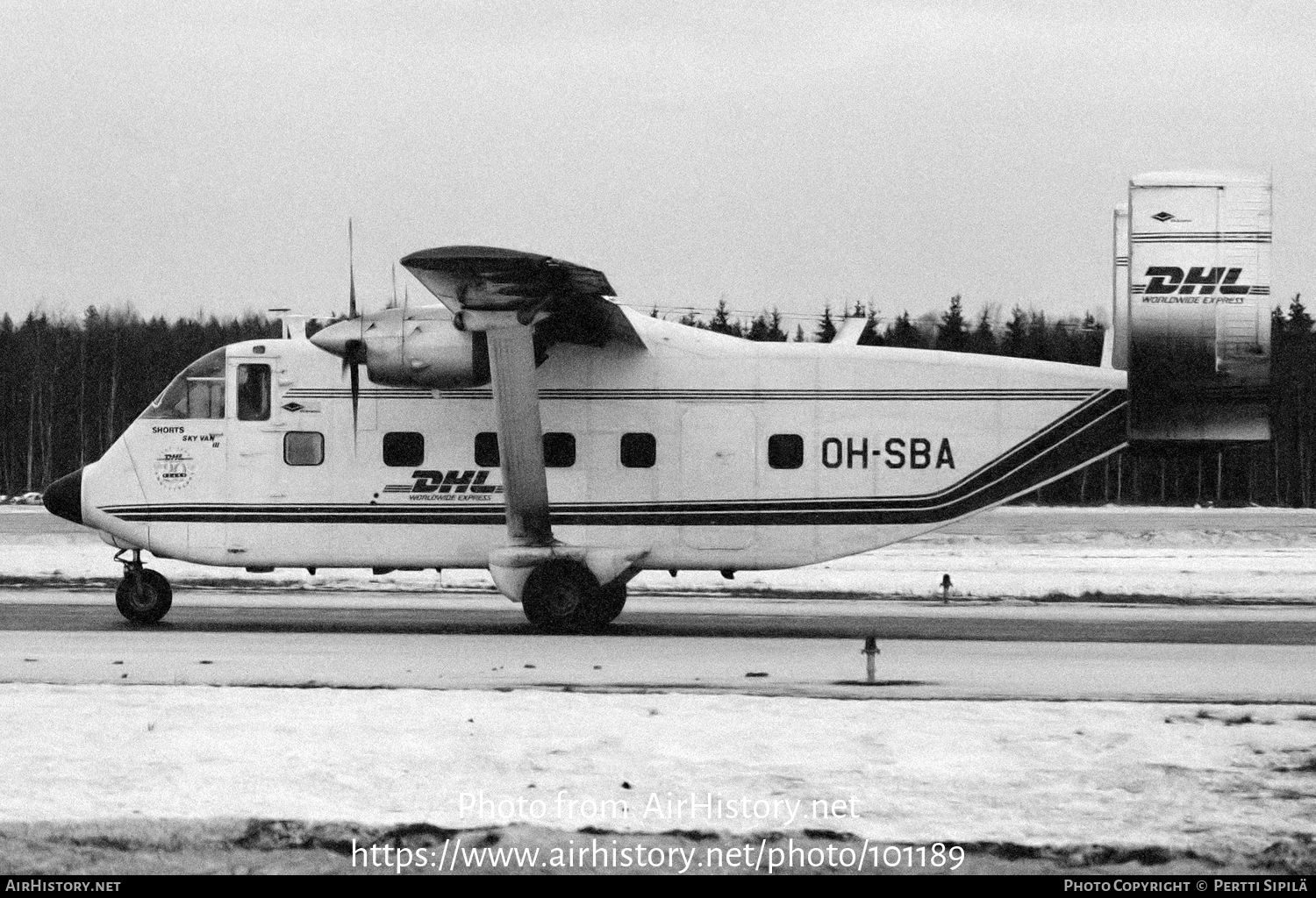 Aircraft Photo of OH-SBA | Short SC.7 Skyliner 3A-100 | DHL Worldwide Express | AirHistory.net #101189