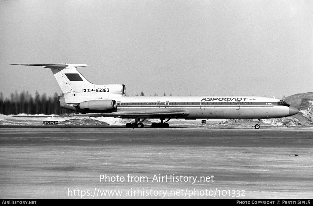 Aircraft Photo of CCCP-85363 | Tupolev Tu-154B-2 | Aeroflot | AirHistory.net #101332