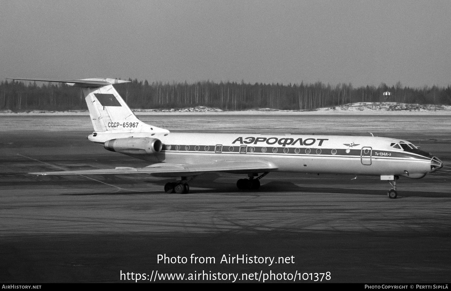 Aircraft Photo of CCCP-65967 | Tupolev Tu-134A-3 | Aeroflot | AirHistory.net #101378