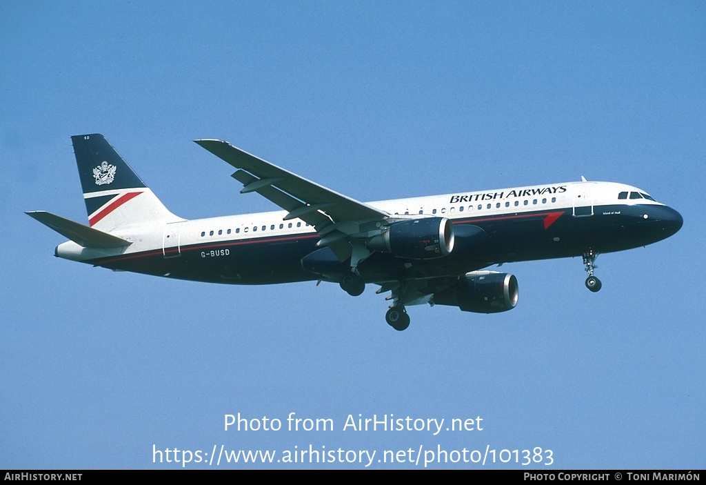 Aircraft Photo of G-BUSD | Airbus A320-111 | British Airways | AirHistory.net #101383