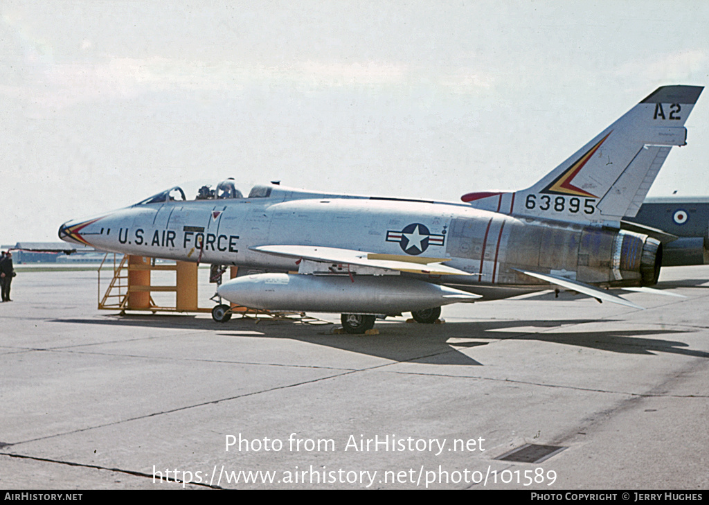 Aircraft Photo of 56-3895 / 63895 | North American F-100F Super Sabre | USA - Air Force | AirHistory.net #101589